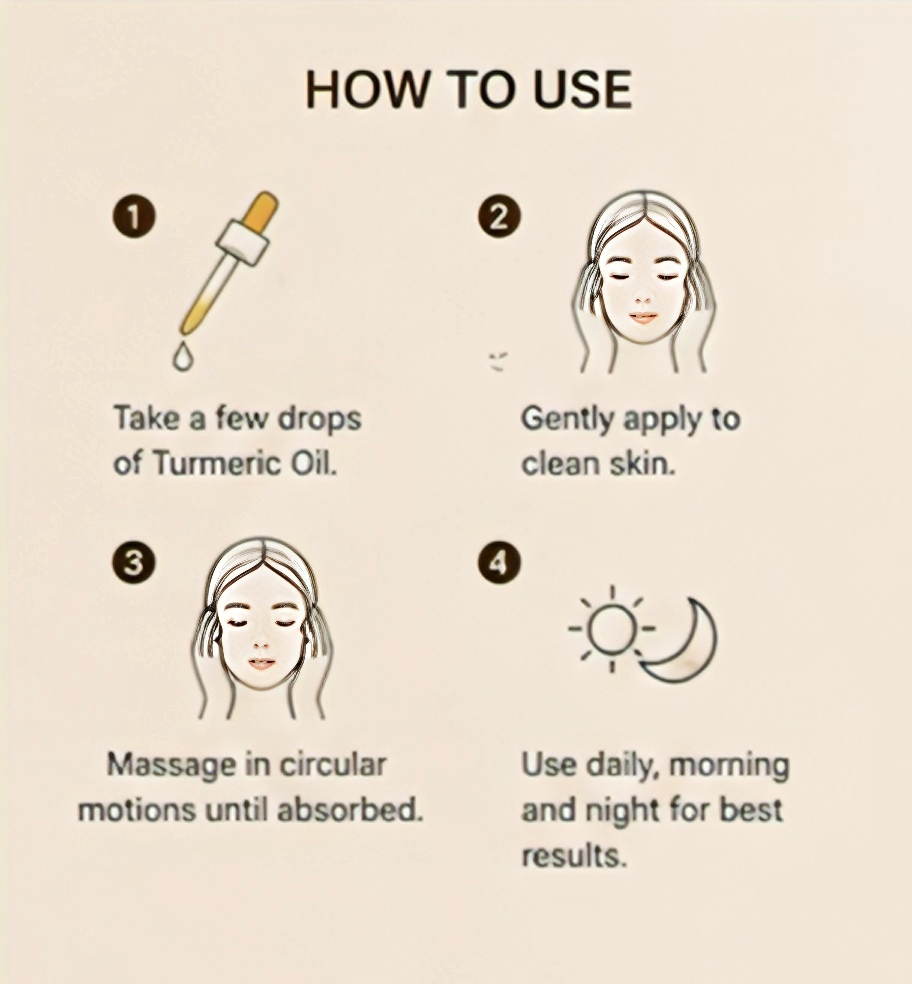 Face Turmeric Serum Oil Facial Skin Serum