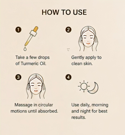 Face Turmeric Serum Oil Facial Skin Serum